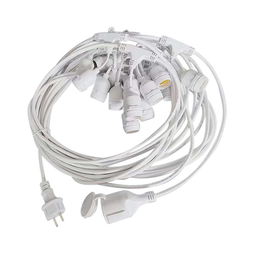 Außen-Lichterkette STRING 15xE27/40W/230V 15m IP65