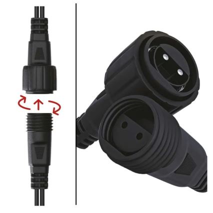 Außen-Verteilerkabel für Verbindungsketten, 0,5 m, IP44