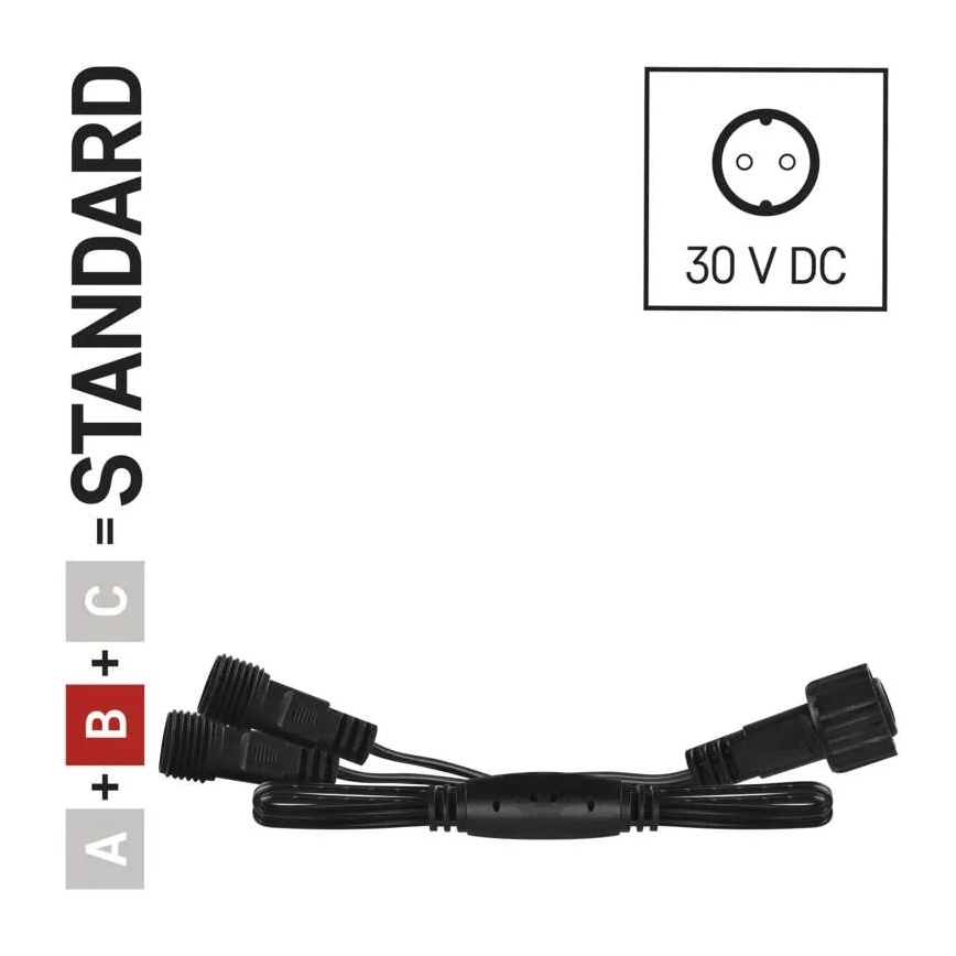 Außen-Verteilerkabel für Verbindungsketten, 0,5 m, IP44