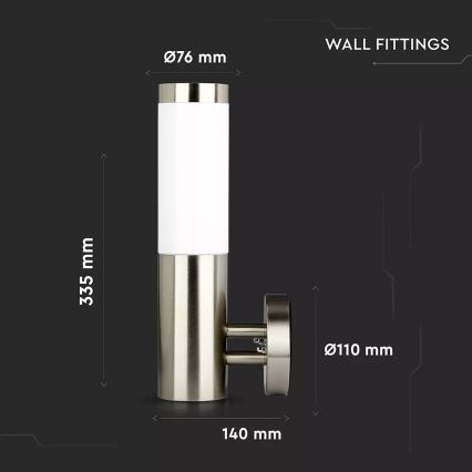 Außen Wandbeleuchtung 1xE27/60W/230V IP65