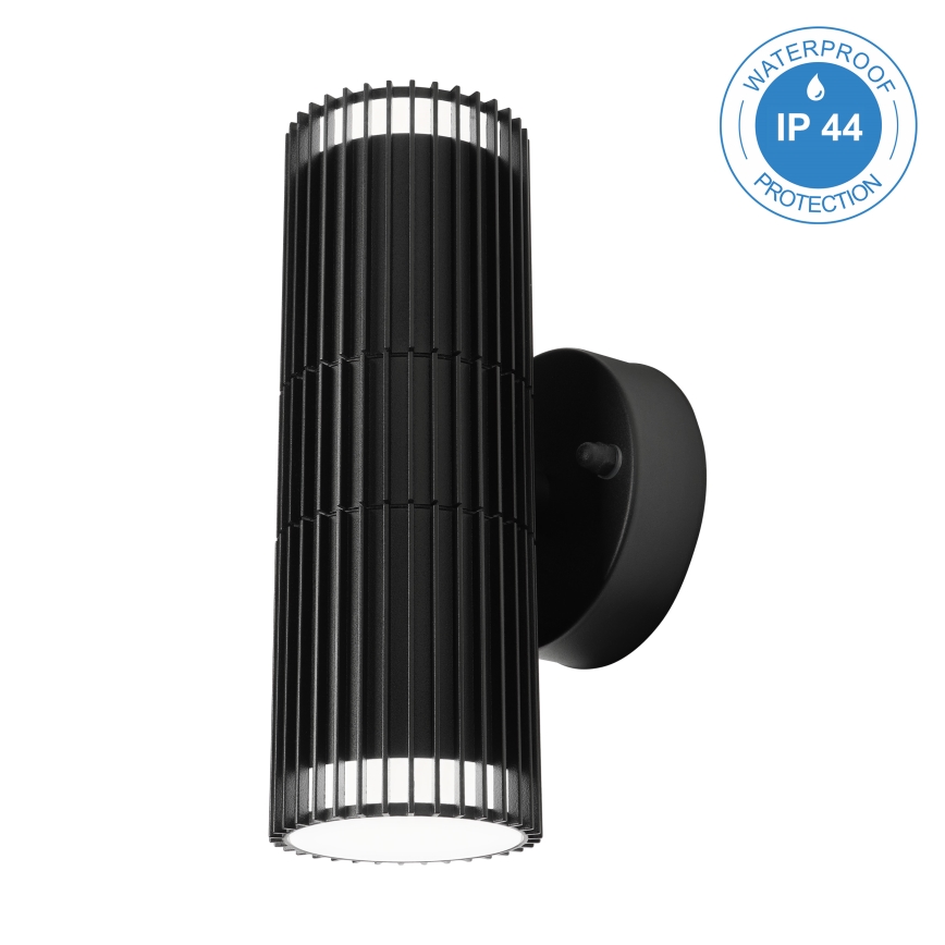 Außen-Wandstrahler LANTHEA, 2× GU10 / 11 W / 230 V, IP44, schwarz