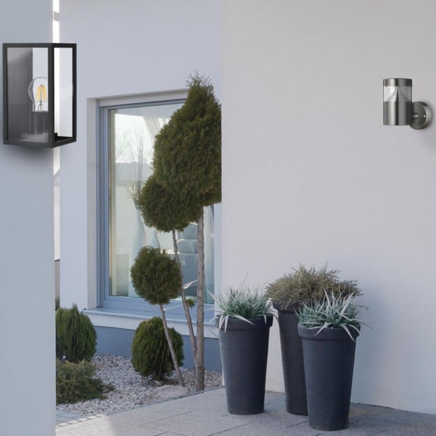 Außenbeleuchtung MALMO 1xE27/15W/230V schwarz