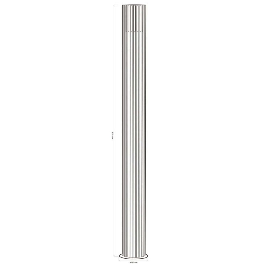 Außenleuchte KUUSAMO 1xE27/20W/230V 74 cm IP54 Anthrazit