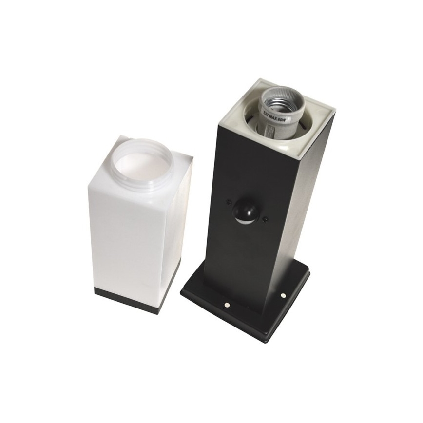 Außenleuchte mit Sensor SOPPA 1xE27/60W/230V IP44 45 cm schwarz