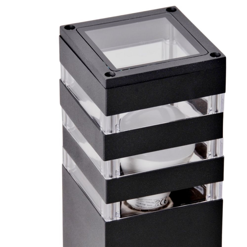 Außenleuchte mit Sensor TEKSAS 1xE27/12W/230V IP44 44 cm Anthrazit