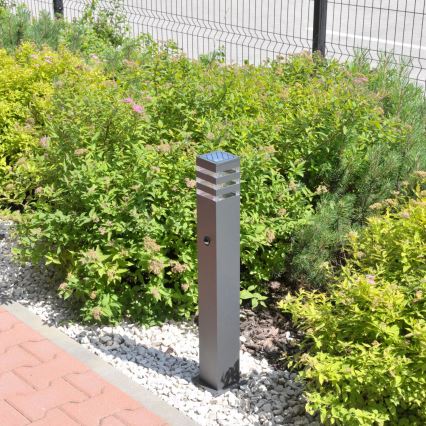 Außenleuchte mit Sensor TEKSAS 1xE27/12W/230V IP44 74 cm Anthrazit