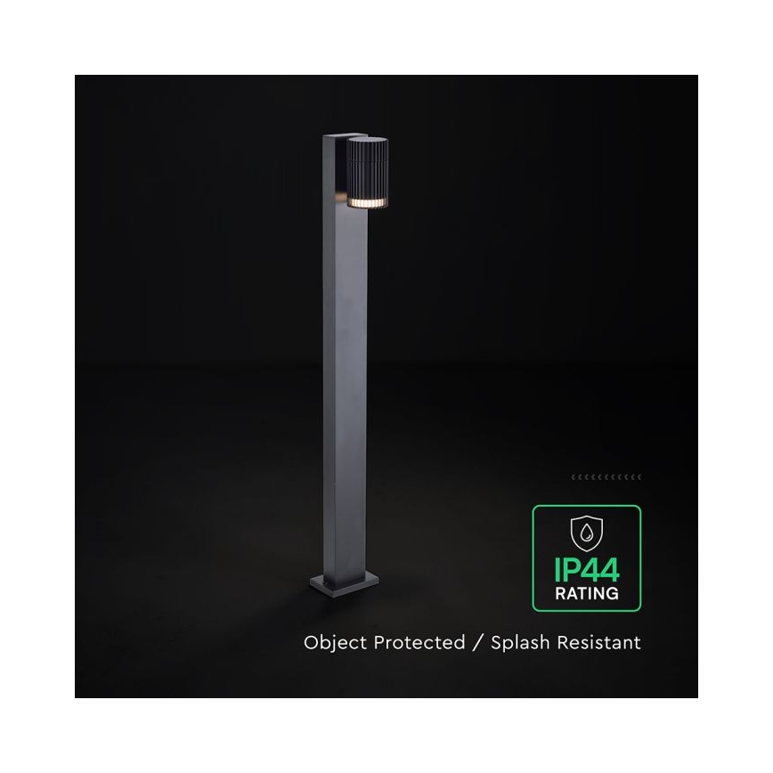 Außenleuchte 1x GU10/10 W/230 V, IP44, 80 cm, schwarz