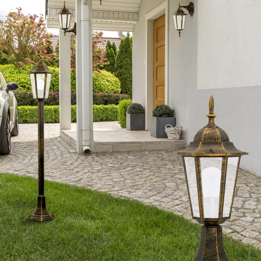 ALU1047P1P - Venkovní lampa LIGURIA E27/60W/230V patina