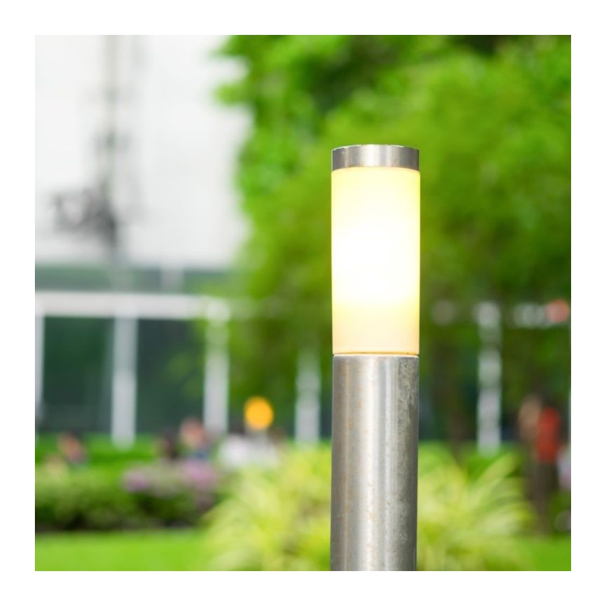 Außenleuchte 1xE27/60W/230V IP44 110cm mattchrom