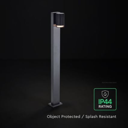Außenleuchte 1xGU10/10W/230V IP44 50 cm schwarz