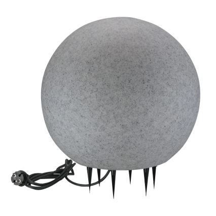 Außenleuchte ARGENTO 1xE27/15W/230V d 40 cm IP65 grau