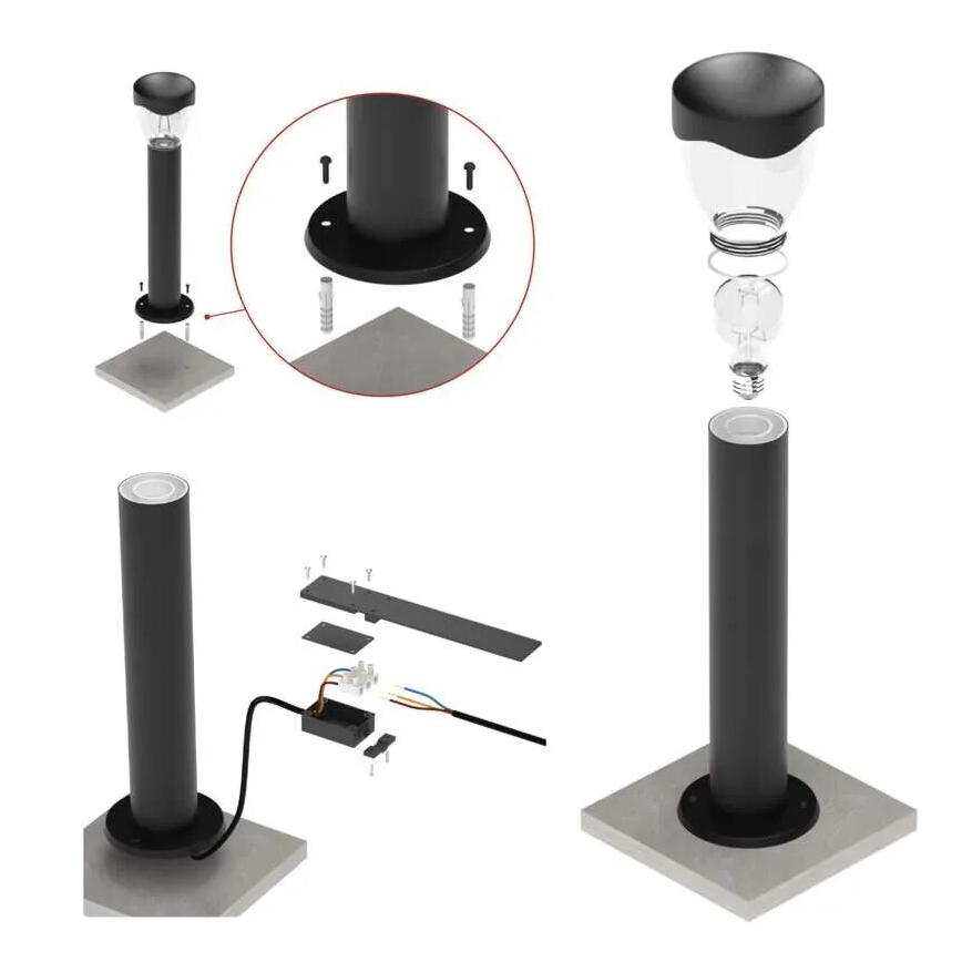 Außenleuchte ARTEO 1xE27/15W/230V IP44 80 cm