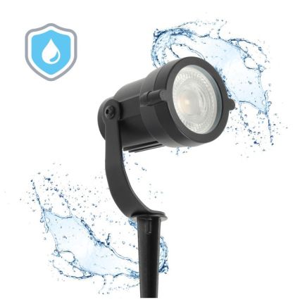 Außenleuchte BLAKE UNO 1xGU10/35W/230V IP65 schwarz