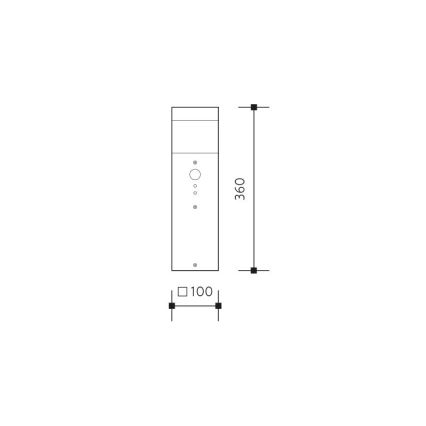 Außenleuchte GARD 1xE14/60W/230V IP44