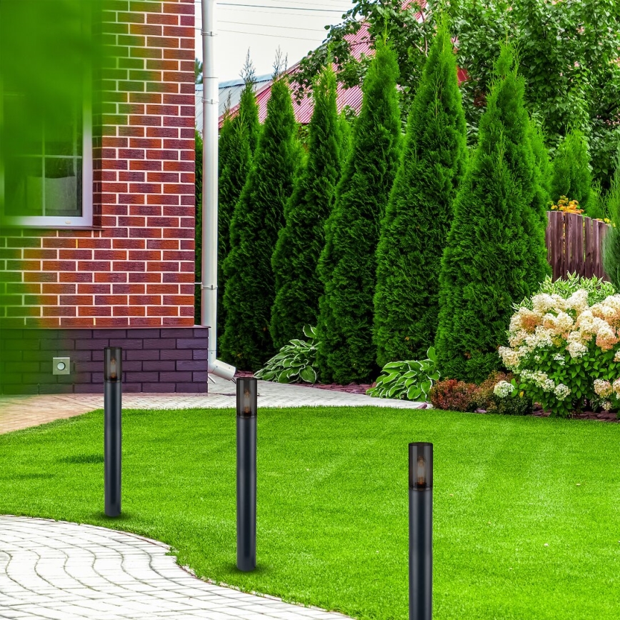 Außenleuchte HARLEM 1xE27/60W/230V 80 cm IP44 schwarz