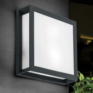 Außenleuchte HENRY 2xE27/15W/230V 26x26 cm IP44 anthrazit