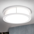 Außenleuchte HENRY 2xE27/15W/230V Ø 30 cm IP44 weiß