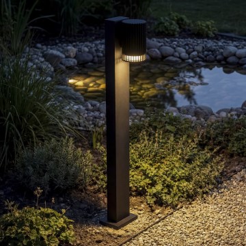 Außenleuchte RADILO 1xGU10/11W/230V 50 cm IP44 schwarz