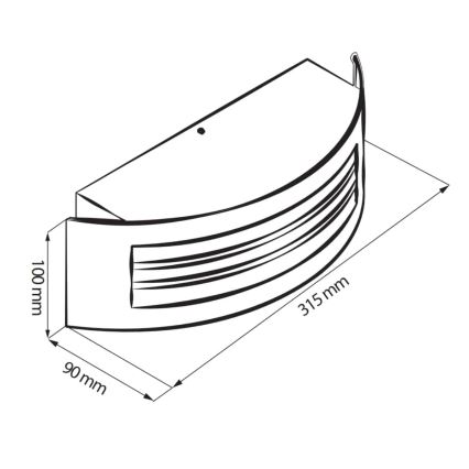 Außenleuchte SITOM 1xE27/14W/230V