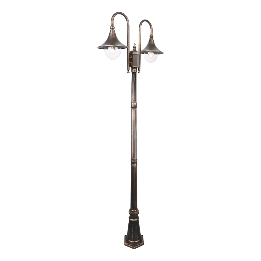Außenleuchte TALEZ 2xE27/15W/230V IP44 bronzen