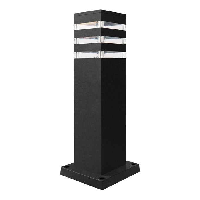 Außenleuchte TEKSAS 1xE27/12W/230V IP44 44 cm Graphit