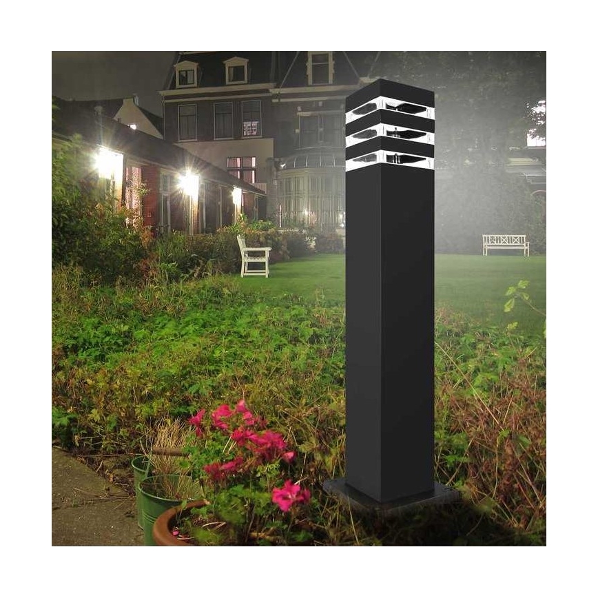 Außenleuchte TEKSAS 1xE27/12W/230V IP44 44 cm Graphit