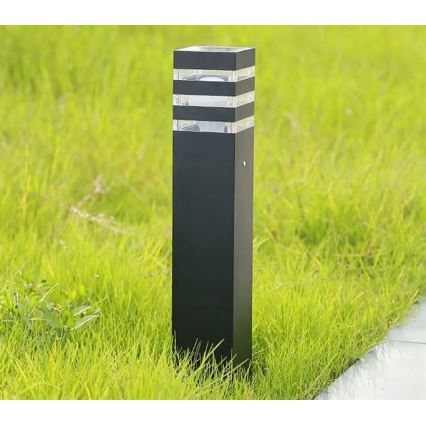 Außenleuchte TEKSAS 1xE27/12W/230V IP44 74 cm Graphit