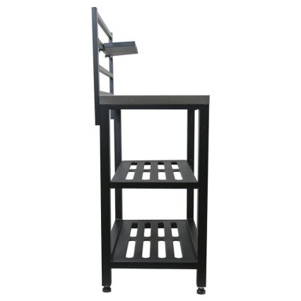 Außenmodul Tisch 80x47x123 cm schwarz/Edelstahl