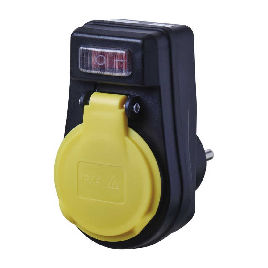 Außensteckdose mit Schalter FRENCH 250V/16A IP44