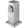 Außensteckdosensäule 2-fach 230V IP44 mattchrom eckig