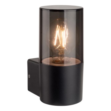 Außenwandleuchte 1xE27/40W/230V IP44 schwarz/rauchfarben