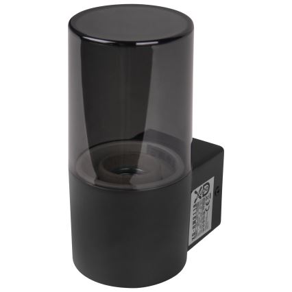 Außenwandleuchte 1xE27/40W/230V IP44 schwarz/rauchfarben