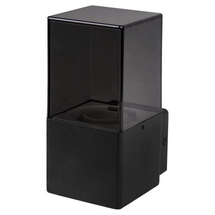 Außenwandleuchte 1xE27/40W/230V IP44 schwarz/rauchglas
