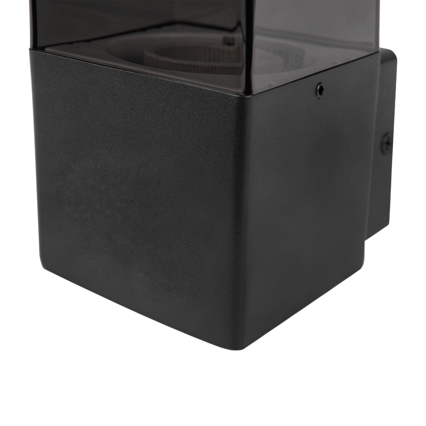Außenwandleuchte 1xE27/40W/230V IP44 schwarz/rauchglas
