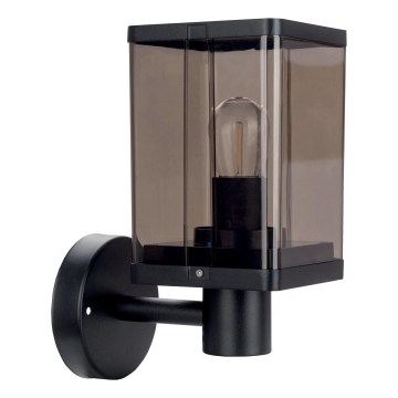 Außenwandleuchte 1xE27/60W/230V IP44 schwarz/rauchbraun