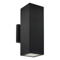 Außenwandleuchte 2xGU10/35W/230V IP54 schwarz