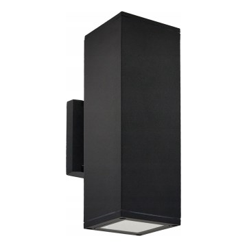 Außenwandleuchte 2xGU10/35W/230V IP54 schwarz