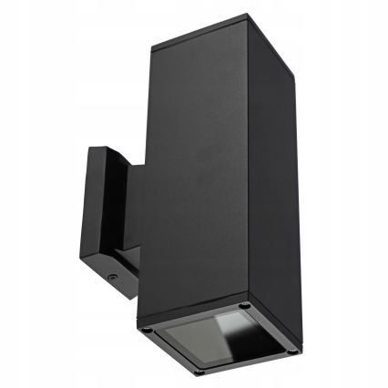 Außenwandleuchte 2xGU10/35W/230V IP54 schwarz