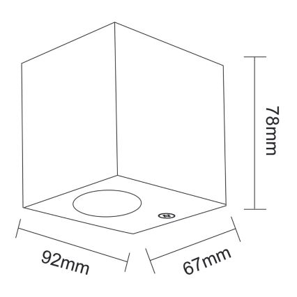 Außenwandleuchte BOSTON 1xGU10/10W/230V IP44
