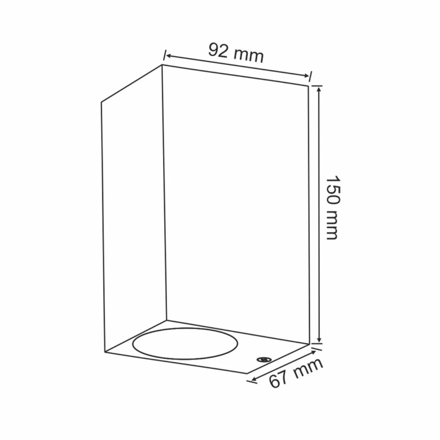 Außenwandleuchte BOSTON 2xGU10/10W/230V Anthrazit