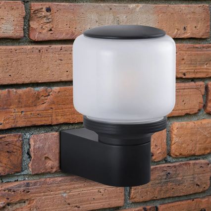 Außenwandleuchte MADRID 1xE27/12W/230V IP44 schwarz