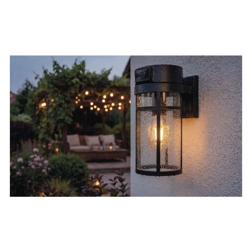 Außenwandleuchte mit Kamera GOSMART 1xE27/15W/230V Wi-Fi IP44