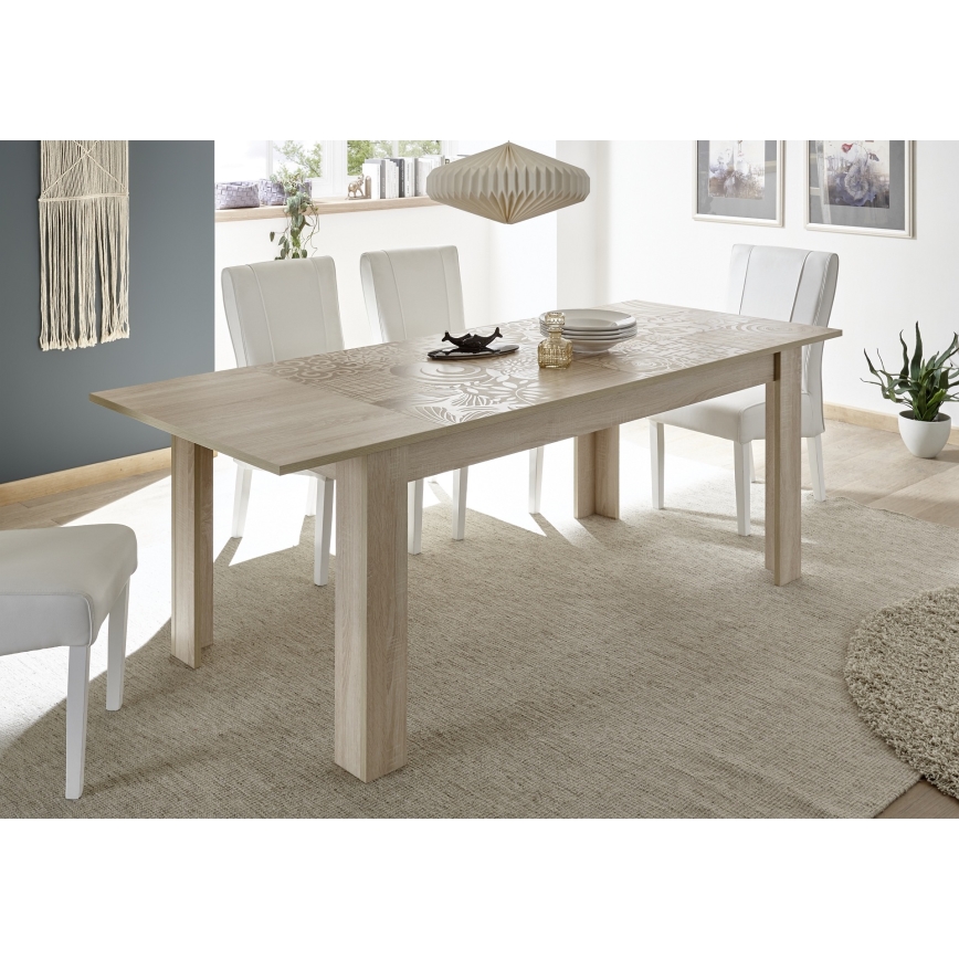 Ausziehbarer Esstisch ARIA, Sonoma-Eiche