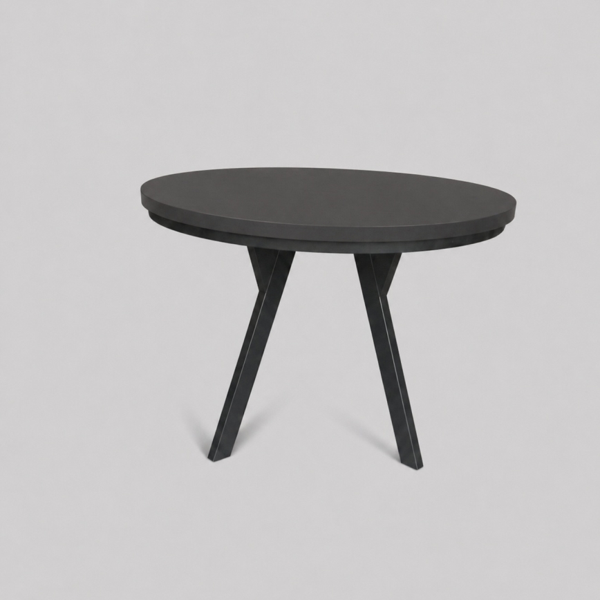 Ausziehbarer Esstisch CENTRO 100/140x77 cm schwarz
