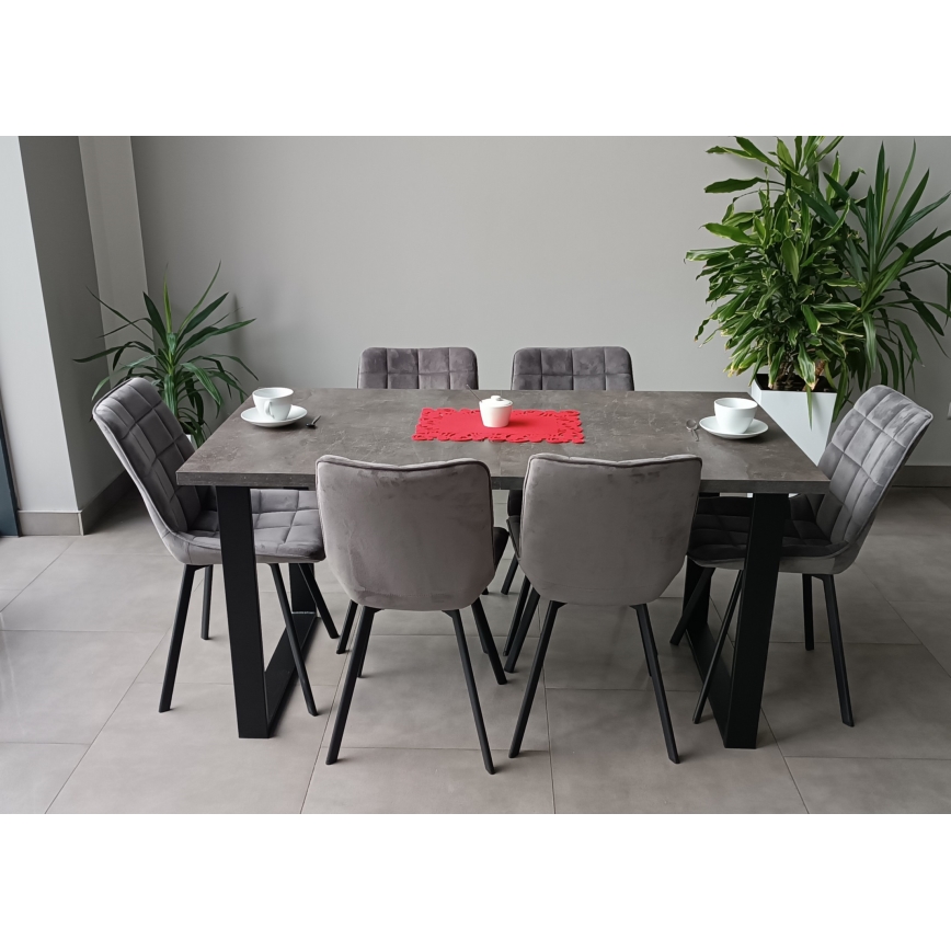 Ausziehbarer Esstisch COLIN Grau