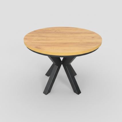 Ausziehbarer Esstisch CONVI 100/140x77 cm dub craft/schwarz