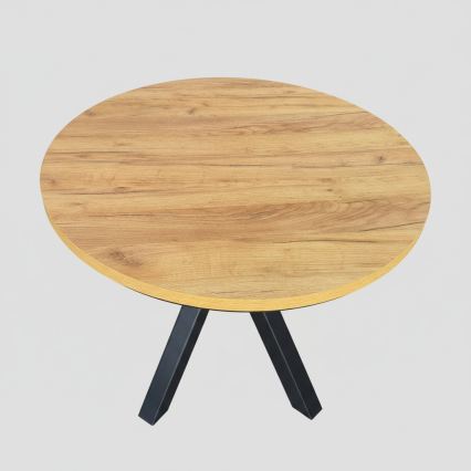 Ausziehbarer Esstisch CONVI 100/140x77 cm dub craft/schwarz