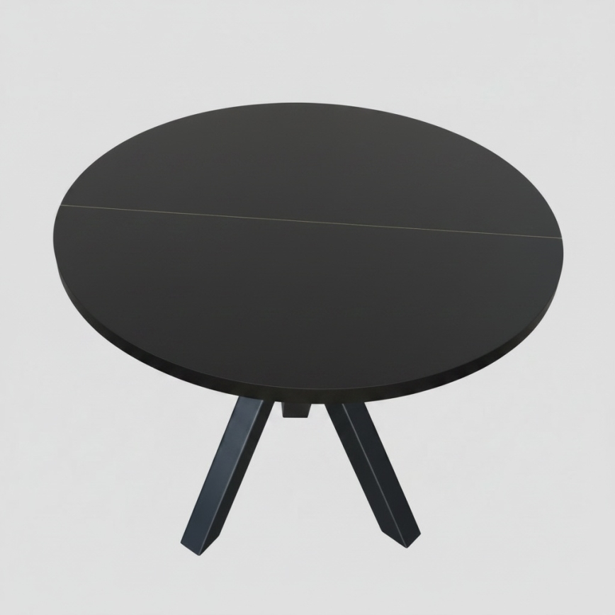 Ausziehbarer Esstisch CONVI 100/140x77 cm, schwarz