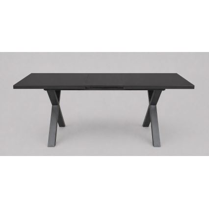Ausziehbarer Esstisch DOMO 150/190x80 cm schwarz