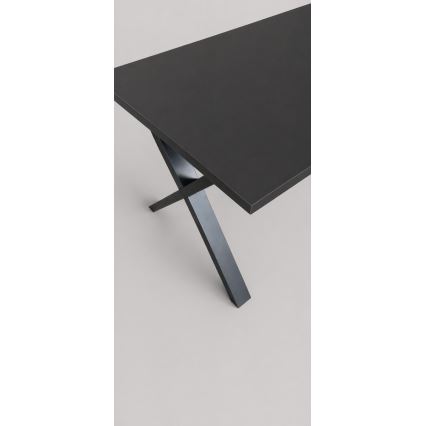 Ausziehbarer Esstisch DOMO 150/190x80 cm schwarz
